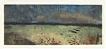 Georges Braque lithograph "Paysage aux coquelicots"