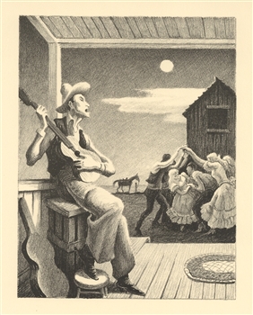 Thomas Hart Benton lithograph