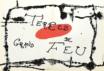 Joan Miro Terres de Grand Feu original lithograph, 1956