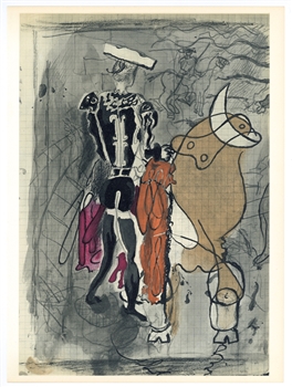 Georges Braque lithograph, 1955