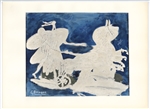 Georges Braque pochoir "Le carrosse"