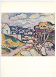 Georges Braque pochoir "Paysage a l'Estaque"