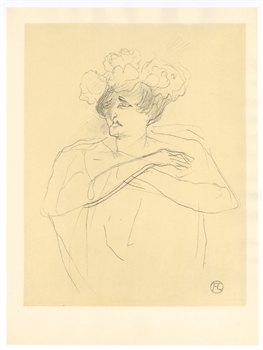 Toulouse-Lautrec lithograph Madame Greenier