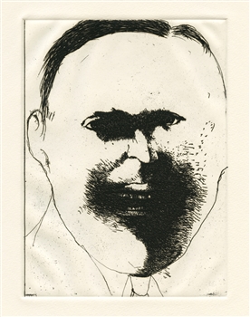 Leonard Baskin original etching