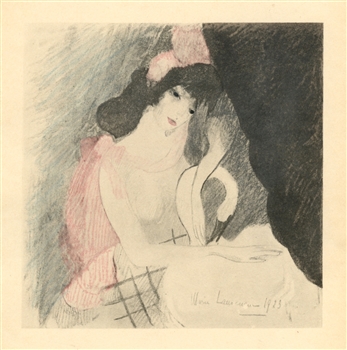 Marie Laurencin pochoir for Les Biches ballet