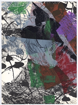 Jean-Paul Riopelle original lithograph, 1968