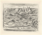 John Marin "Sea and Boat"