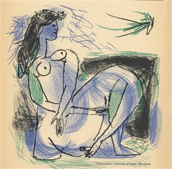Andre Marchand original lithograph, 1947