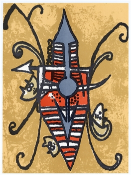 Wifredo Lam "Oiseau du possible" original lithograph