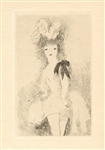 Marie Laurencin original etching, 1926