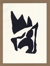 Jean Hans Arp lithograph Pensieri Poesie Collages