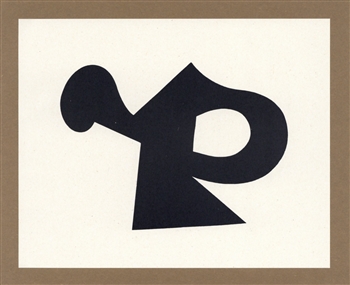 Jean Hans Arp lithograph Pensieri Poesie Collages