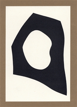 Jean Hans Arp lithograph Pensieri Poesie Collages