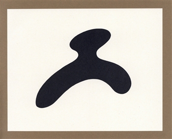 Jean Hans Arp lithograph Pensieri Poesie Collages