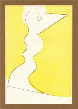 Jean Hans Arp lithograph Pensieri Poesie Disegni Collages