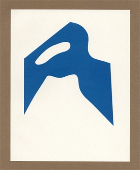 Jean Hans Arp lithograph Pensieri Poesie Disegni Collages