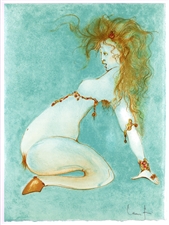 Leonor Fini signed original lithograph