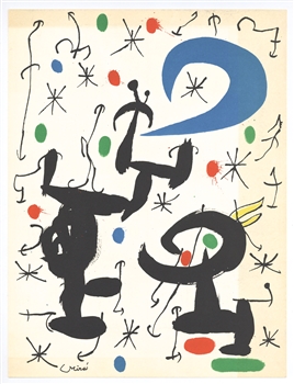 Joan Miro lithograph Les essencies de la terra