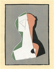 Henri Laurens 1929 Cubist pochoir