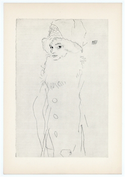 Egon Schiele lithograph