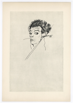 Egon Schiele lithograph