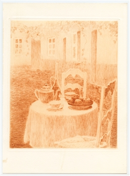 Henri Le Sidaner original etching