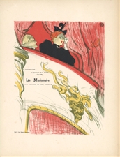 Toulouse-Lautrec lithograph La Missionnaire