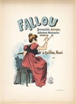 Louis Vallet lithograph poster "Fallou"