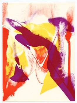 Paul Jenkins original lithograph, 1965