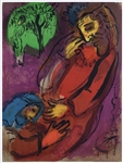 Marc Chagall "David and Absalom" original Bible lithograph