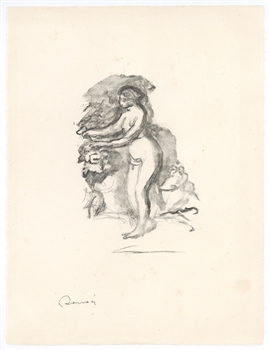 Pierre-Auguste Renoir "Femme au cep de vigne" original lithograph