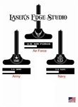 Laser Engraved Military design Charging Handles: Air Force, Army, Navy