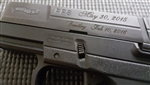 Pistol Slide Laser Engraving
