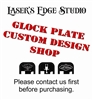 Engraved Glock Back Plate - Custom Logo