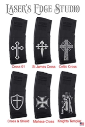 Laser engraved AR-15 Magpul PMAG 30 - Religious 02