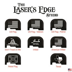 Engraved Ruger LC9s Back Plate Flag Patterns