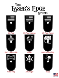Engraved Ruger LC9s Magazine Plates Flag Patterns