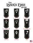 Engraved Ruger LC9s Ext Magazine Plates Flag Patterns