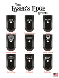 Engraved Ruger LC9s Ext Magazine Plates Military Patterns