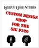 Sig P320 Black Aluminium Slide Plate personalized custom pattern