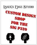 Sig P320 Black Aluminium Slide Plate personalized custom pattern