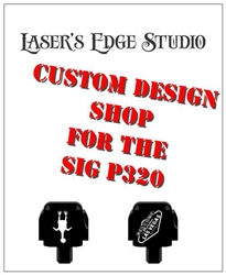 Sig P320 Black Aluminium Slide Plate personalized custom pattern