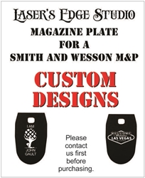 Smith and Wesson Engraved Magazine Plate - Custom