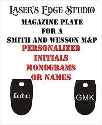 Engraved S&W M&P Magazine Plates specialty pattern
