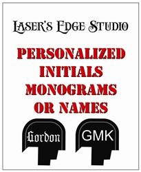 Engraved S&W Shield Back Plate Custom Names, Initials, or monograms Patterns