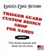 Engraved Threaded Tactical Trigger Guard - Custom Name