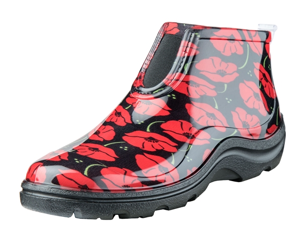 Sloggers Made in the USA Ankle Boots - Red Poppies