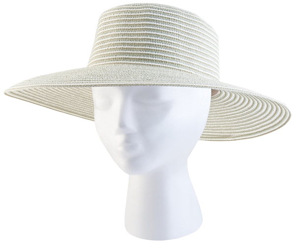 Women's Braided  "Spring Brunch" Sun Hat -Green UPF 50+