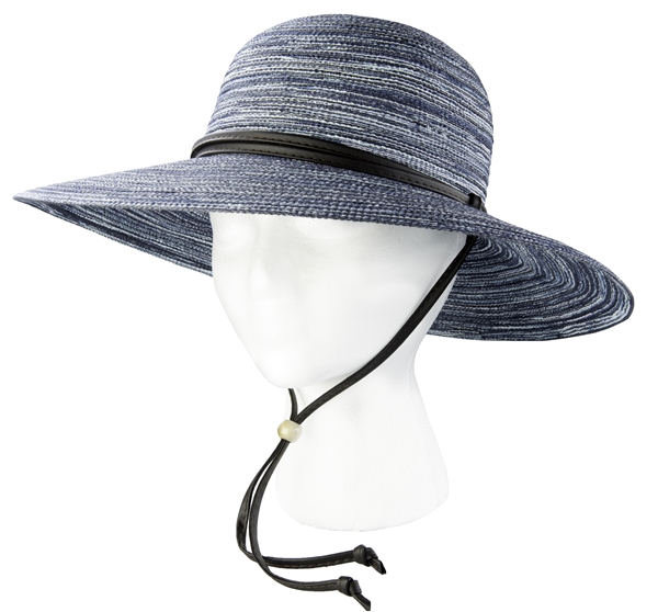 Sloggers Women's Braided Hat Navy UPF 50+