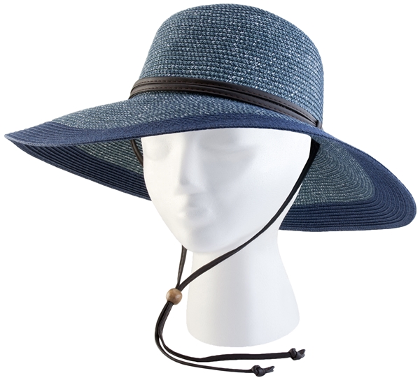 Sloggers Women's Braided Hat Grey Blue UPF 50+